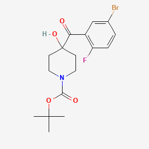 Tert-butyl 4-(5-bromo-2-fluorobenzoyl)-4-hydroxypiperidine-1-carboxylate