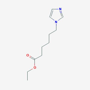 molecular formula C11H18N2O2 B8747509 Ethyl 6-(1H-imidazol-1-yl)hexanoate CAS No. 72338-51-3