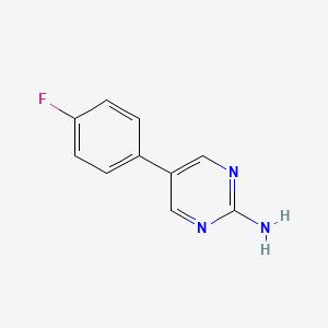 molecular formula C10H8FN3 B8747560 2-Amino-5-(4-fluorophenyl)pyrimidine 
