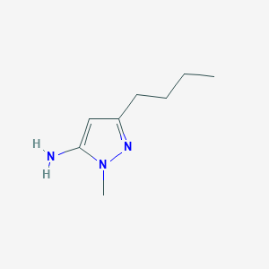 molecular formula C8H15N3 B8747661 3-Butyl-1-methyl-1H-pyrazol-5-amine 
