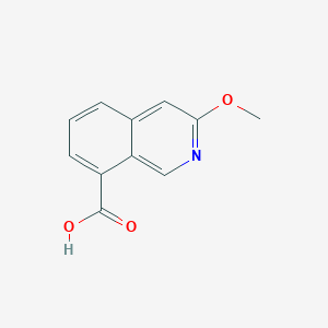 molecular formula C11H9NO3 B8747673 3-Methoxyisoquinoline-8-carboxylic acid 