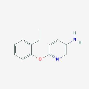 molecular formula C13H14N2O B8747688 6-[(2-Ethylphenyl)oxy]-3-pyridinamine 