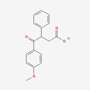 molecular formula C17H16O4 B8747721 4-(4-Methoxyphenyl)-4-oxo-3-phenylbutanoic acid 