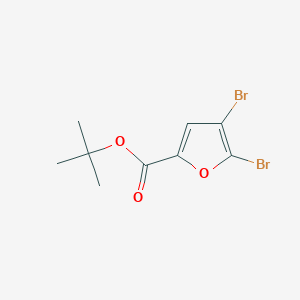 molecular formula C9H10Br2O3 B8747725 Tert-butyl 4,5-dibromo-2-furancarboxylate CAS No. 54113-43-8