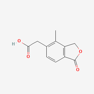 (4-Methyl-1-oxo-1,3-dihydro-2-benzofuran-5-yl)acetic acid