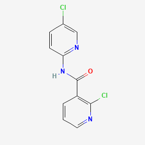 molecular formula C11H7Cl2N3O B8747794 2-chloro-N-(5-chloropyridin-2-yl)pyridine-3-carboxamide CAS No. 280115-93-7