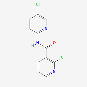 3-Pyridinecarboxamide, 2-chloro-N-(5-chloro-2-pyridinyl)-