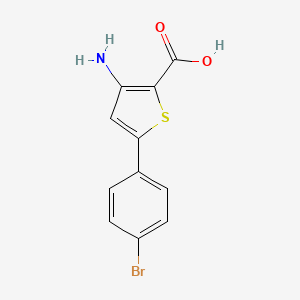 molecular formula C11H8BrNO2S B8747797 3-Amino-5-(4-bromophenyl)thiophene-2-carboxylic acid CAS No. 649757-51-7