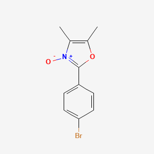 molecular formula C11H10BrNO2 B8747879 2-(4-Bromophenyl)-4,5-dimethyloxazole 3-oxide 