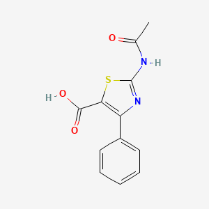 molecular formula C12H10N2O3S B8747884 2-Acetylamino-4-phenyl-thiazole-5-carboxylic acid 