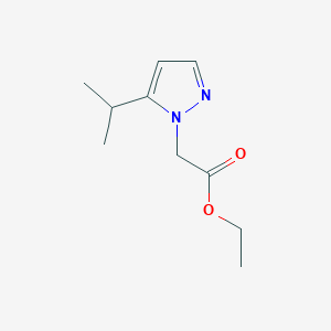 molecular formula C10H16N2O2 B8747903 Ethyl 2-(5-isopropyl-1H-pyrazol-1-yl)acetate 