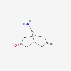 molecular formula C10H15NO B8747909 9-Amino-7-methylidenebicyclo[3.3.1]nonan-3-one CAS No. 918830-96-3