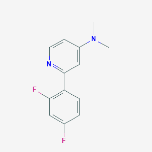 B8748026 2-(2,4-Difluorophenyl)-N,N-dimethylpyridin-4-amine CAS No. 441072-26-0