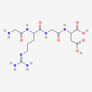 molecular formula C14H25N7O7 B8748047 H-Gly-DL-Arg-Gly-DL-Asp-OH 