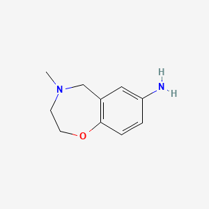 molecular formula C10H14N2O B8748058 4-Methyl-2,3,4,5-tetrahydro-1,4-benzoxazepin-7-amine CAS No. 769103-86-8