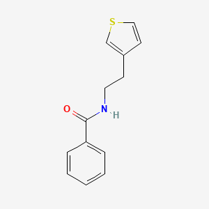 molecular formula C13H13NOS B8748068 N-(2-(thiophen-3-yl)ethyl)benzamide 