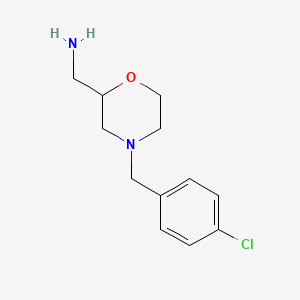 molecular formula C12H17ClN2O B8748075 2-Aminomethyl-4-(p-chlorobenzyl)morpholine 