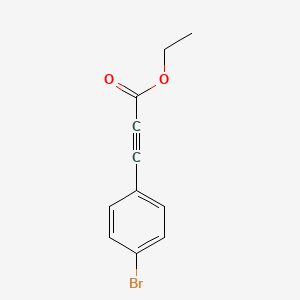 molecular formula C11H9BrO2 B8748083 Ethyl 3-(4-bromophenyl)propiolate 