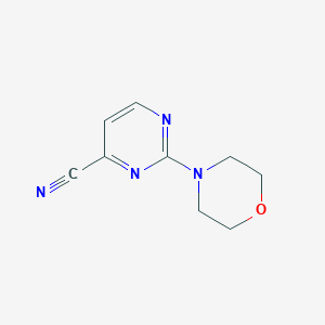 molecular formula C9H10N4O B8748094 2-Morpholin-4-yl-pyrimidine-4-carbonitrile 
