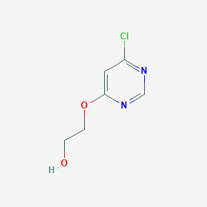 molecular formula C6H7ClN2O2 B8748106 2-(6-Chloropyrimidin-4-yloxy)ethanol 