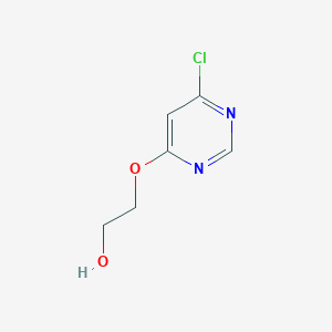 molecular formula C6H7ClN2O2 B8748106 2-[(6-Chloropyrimidin-4-yl)oxy]ethan-1-ol 