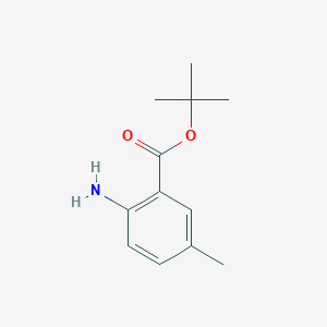 molecular formula C12H17NO2 B8748141 tert-Butyl 2-amino-5-methylbenzoate CAS No. 88072-12-2