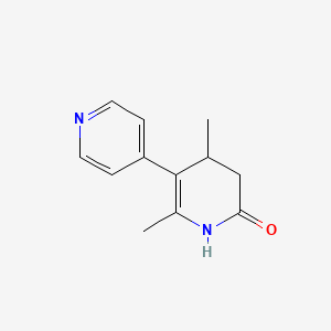 molecular formula C12H14N2O B8748164 2,4-Dimethyl-4,5-dihydro-[3,4'-bipyridin]-6(1H)-one CAS No. 89733-49-3