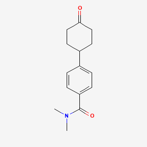 molecular formula C15H19NO2 B8748189 N,N-dimethyl-4-(4-oxocyclohexyl)benzamide CAS No. 201412-89-7