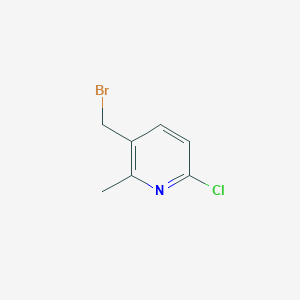 molecular formula C7H7BrClN B8748205 3-(Bromomethyl)-6-chloro-2-methylpyridine CAS No. 1093879-96-9