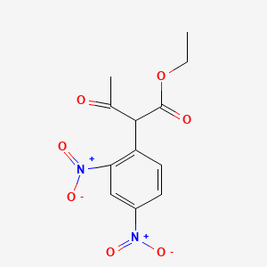 molecular formula C12H12N2O7 B8748293 Ethyl 2-(2,4-dinitrophenyl)-3-oxobutanoate CAS No. 5465-68-9
