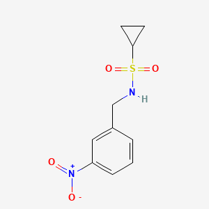 molecular formula C10H12N2O4S B8748323 N-(3-Nitrobenzyl)cyclopropanesulfonamide 