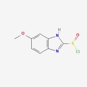 molecular formula C8H7ClN2O2S B8748414 6-methoxy-1H-benzimidazole-2-sulfinyl chloride CAS No. 112646-46-5