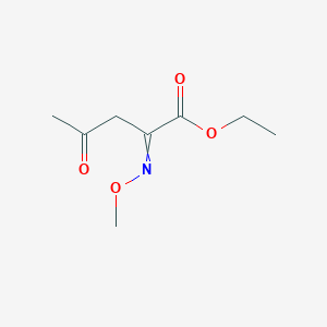 molecular formula C8H13NO4 B8748420 Ethyl 2-(methoxyimino)-4-oxopentanoate CAS No. 82874-96-2
