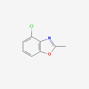 molecular formula C8H6ClNO B8748442 4-Chloro-2-methylbenzo[d]oxazole 