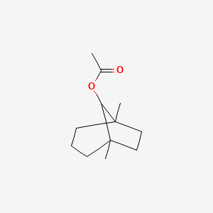 molecular formula C12H20O2 B8748474 Bicyclo(3.2.1)octan-8-ol, 1,5-dimethyl-, acetate CAS No. 75911-79-4