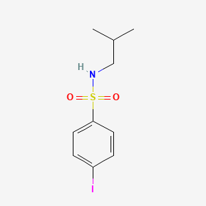 molecular formula C10H14INO2S B8748475 Benzenesulfonamide, 4-iodo-N-(2-methylpropyl)- 
