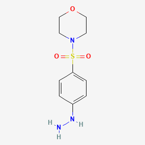 molecular formula C10H15N3O3S B8748487 4-Hydrazinobenzenesulfonic acid morpholide CAS No. 53915-80-3