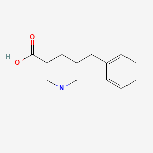 molecular formula C14H19NO2 B8748502 5-Benzyl-1-methylpiperidine-3-carboxylic acid 