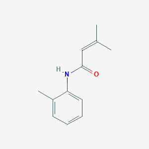 B8748532 3-Methyl-N-(2-methylphenyl)but-2-enamide CAS No. 108752-09-6