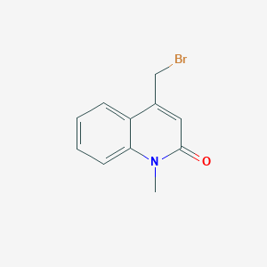 molecular formula C11H10BrNO B8748549 4-(bromomethyl)-1-methylquinolin-2(1H)-one 