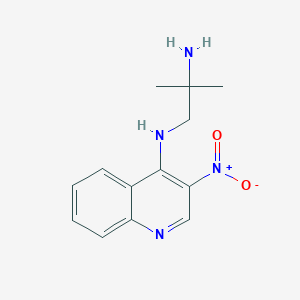 2-methyl-N1-(3-nitroquinolin-4-yl)propane-1,2-diamine