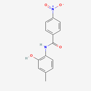 molecular formula C14H12N2O4 B8748576 N-(2-hydroxy-4-methylphenyl)-4-nitrobenzamide 
