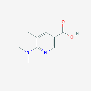 molecular formula C9H12N2O2 B8748609 6-(Dimethylamino)-5-methylnicotinic acid CAS No. 916343-43-6