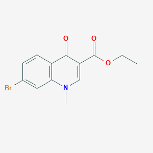 molecular formula C13H12BrNO3 B8748671 Ethyl 7-bromo-1-methyl-4-oxo-1,4-dihydroquinoline-3-carboxylate CAS No. 179942-67-7