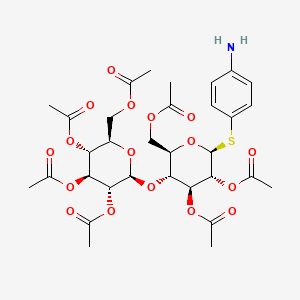 4-Aminophenyl 2,3,6-tri-O-acetyl-4-O-(2,3,4,6-tetra-O-acetyl-b-D-glucopyranosyl)-b-D-thioglucopyranoside