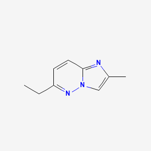 molecular formula C9H11N3 B8748699 6-Ethyl-2-methylimidazo[1,2-b]pyridazine CAS No. 570416-03-4