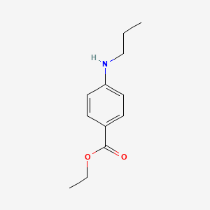 molecular formula C12H17NO2 B8748805 Ethyl 4-(propylamino)benzoate CAS No. 75681-66-2