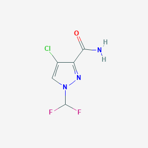 4-Chloro-1-(difluoromethyl)-1H-pyrazole-3-carboxamide