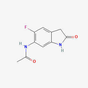 ACETAMIDE,N-(5-FLUORO-2,3-DIHYDRO-2-OXO-1H-INDOL-6-YL)-