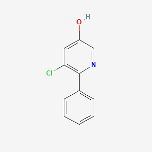 molecular formula C11H8ClNO B8748884 5-Chloro-6-phenylpyridin-3-OL CAS No. 1355070-34-6